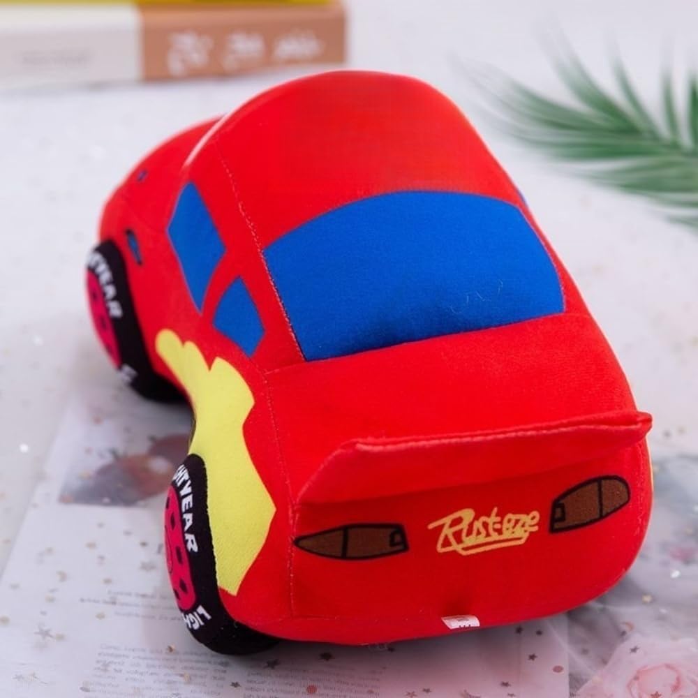 9.5 inch Car Plush Toy, Car Shaped Plush Pillow, Super Cute Car Plush Cushion, Racing Car Stuffed Doll Great Gift for Kids Birthday Party