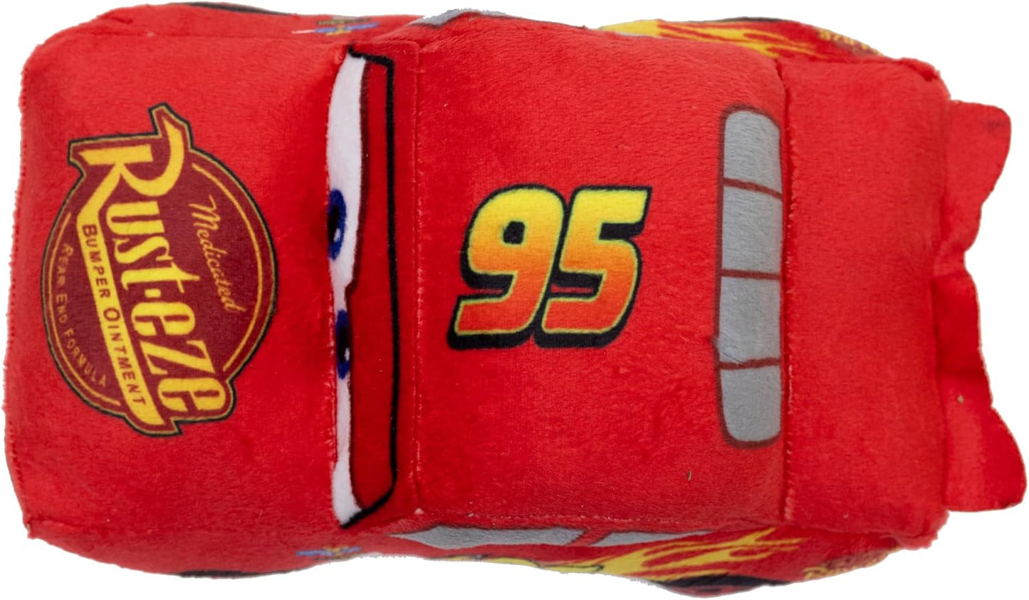 Buckle-Down Disney Dog Toy, Pixar Cars Lightning McQueen Race Car Replica, Plush