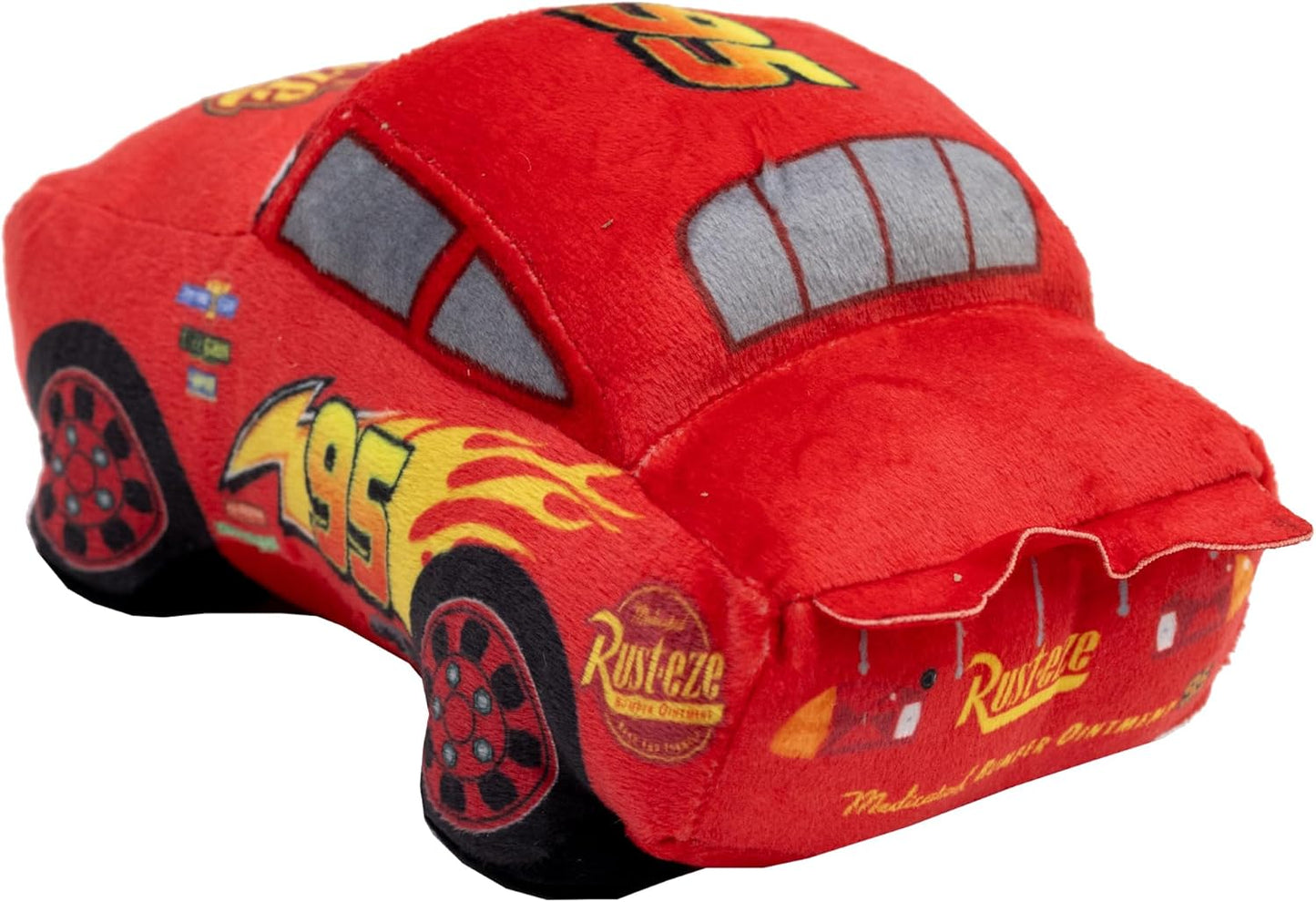 Buckle-Down Disney Dog Toy, Pixar Cars Lightning McQueen Race Car Replica, Plush