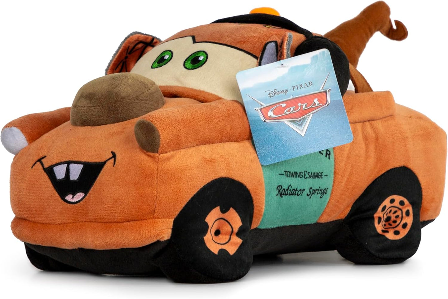 Disney Pixar Cars Tow Mater Plush Pillow Buddy - Super Soft Character Pillow - Polyester Microfiber, 14 Inches